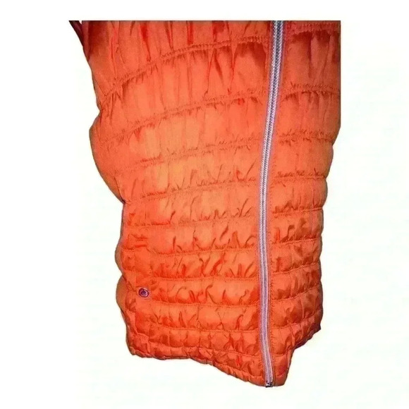 Andrew Marc Marc New York Puffer Vest Women's large orange Quilted Jacket - Picture 3 of 11